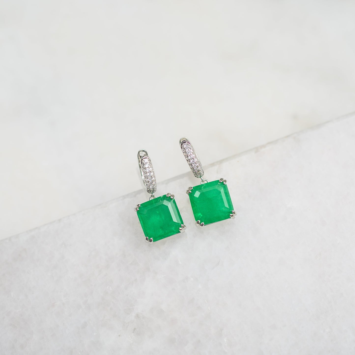 Square Drop Earrings