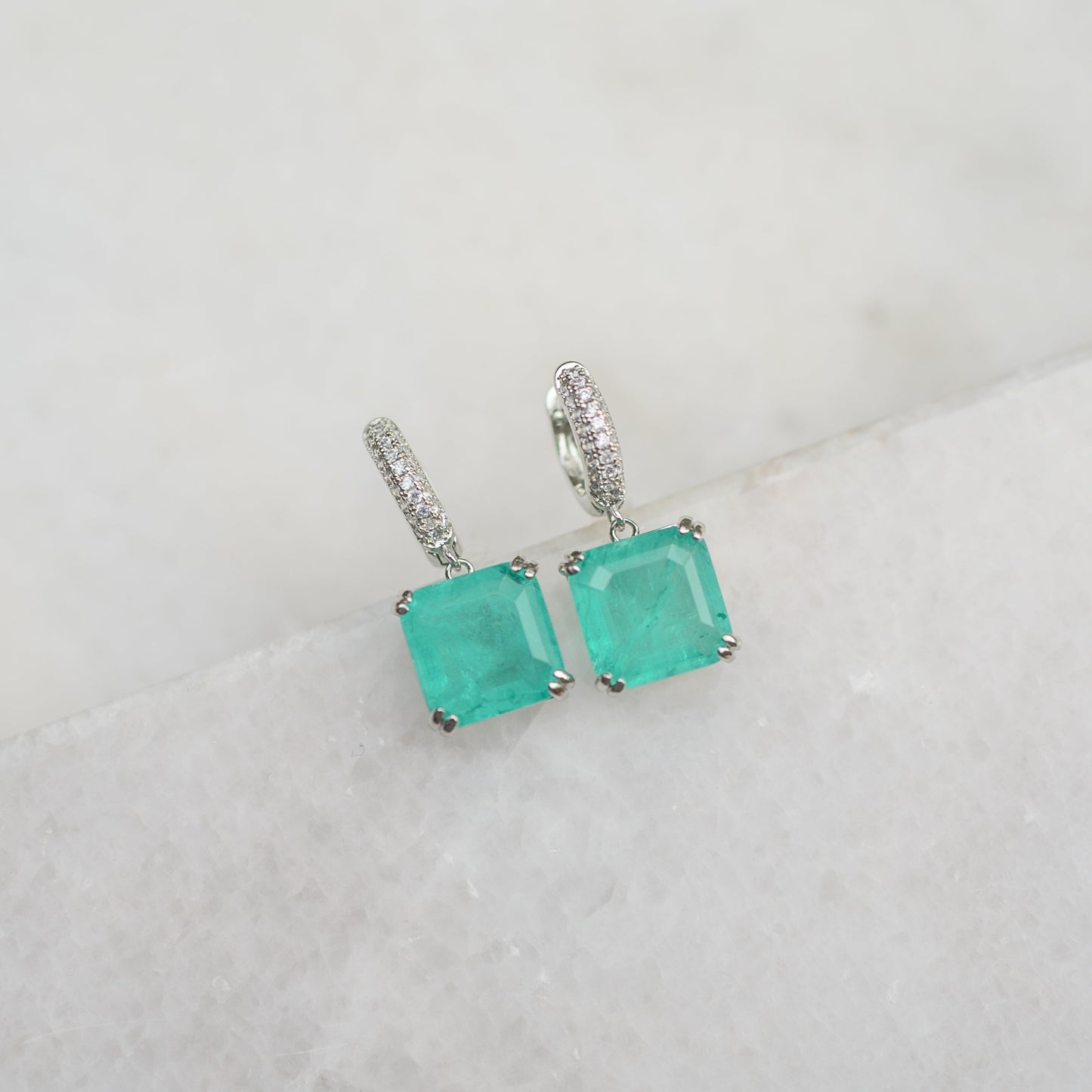 Square Drop Earrings