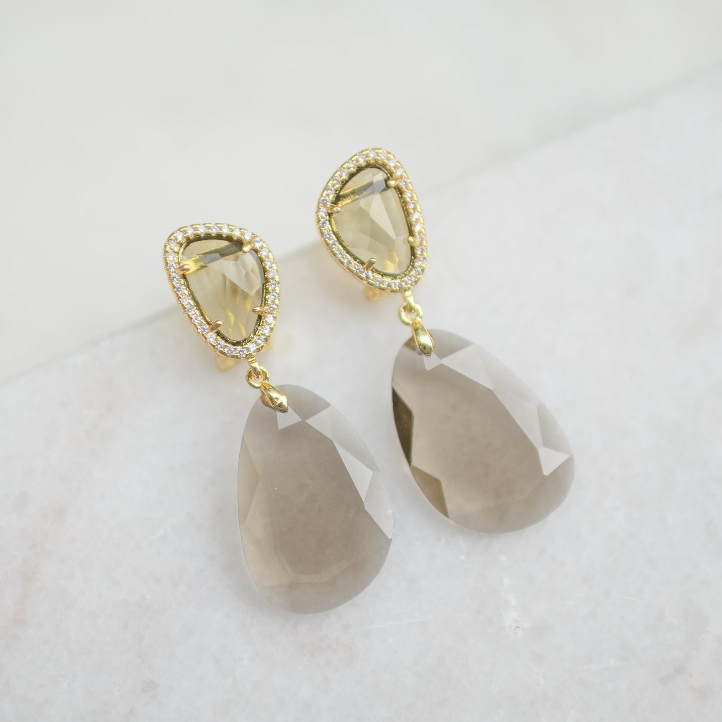 Asymmetric Drop Earrings