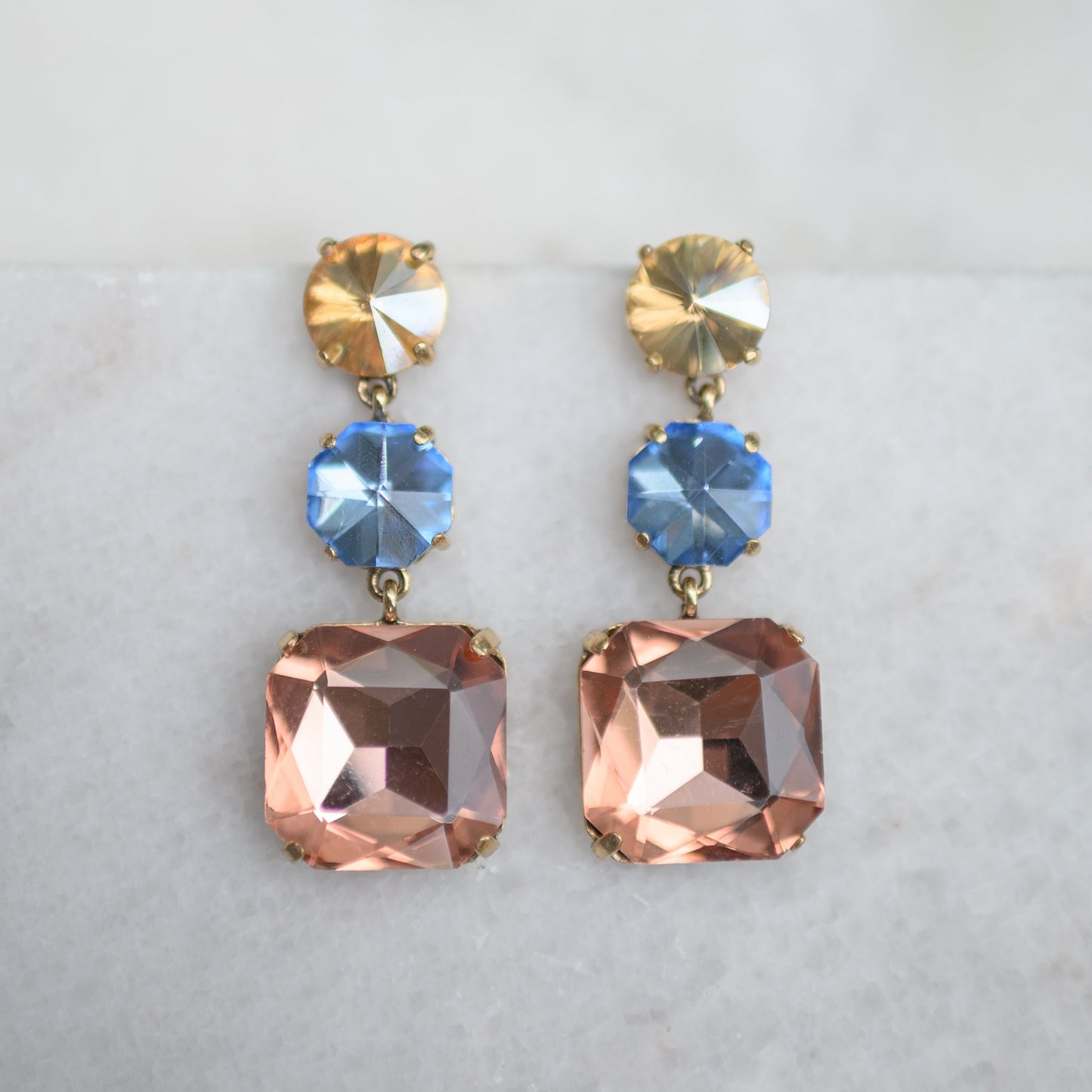 Gold + Blue + Pink Drops