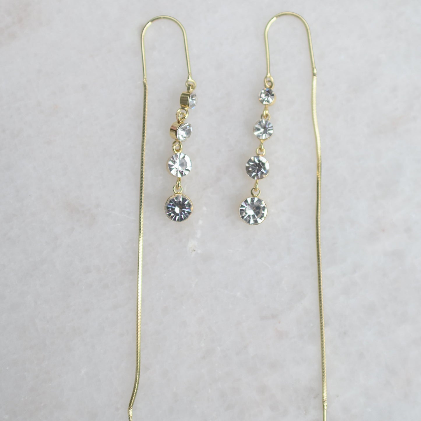 Crystal Threader Earrings