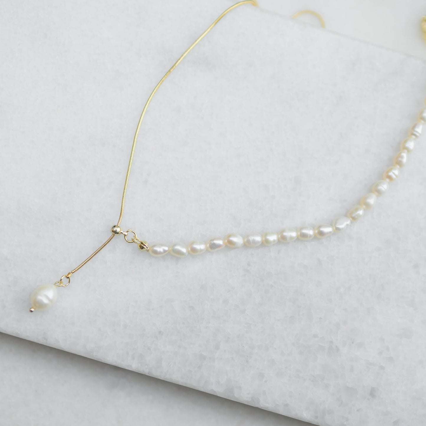 Adjustable Pearl Necklace