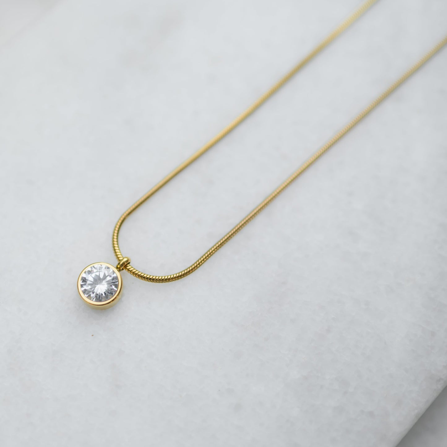 Single Zircon Pendant