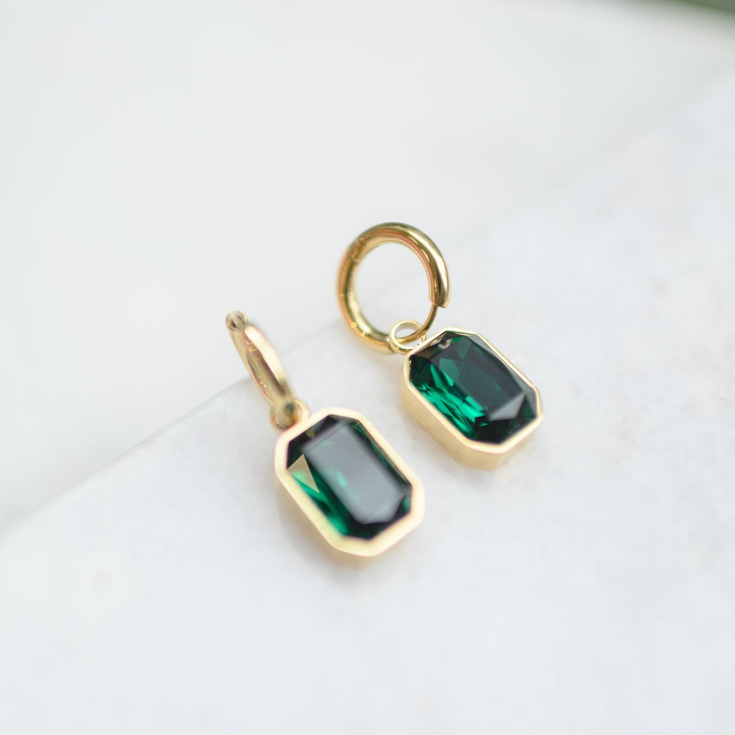 Small Crystal Hoops