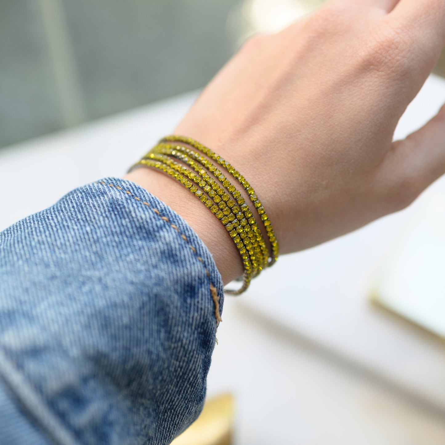 Sparkly Elastic Bracelet (Assorted Colors)