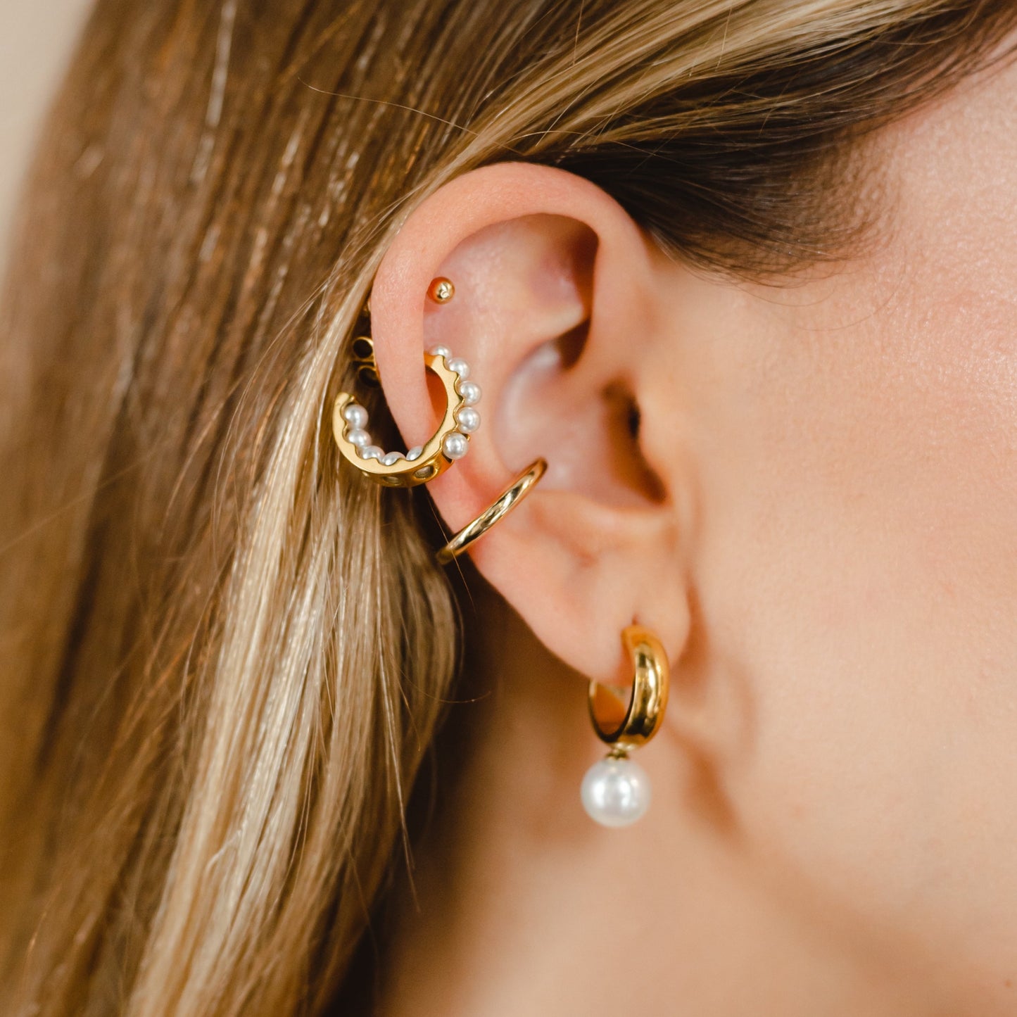 Mismatch Small Hoops