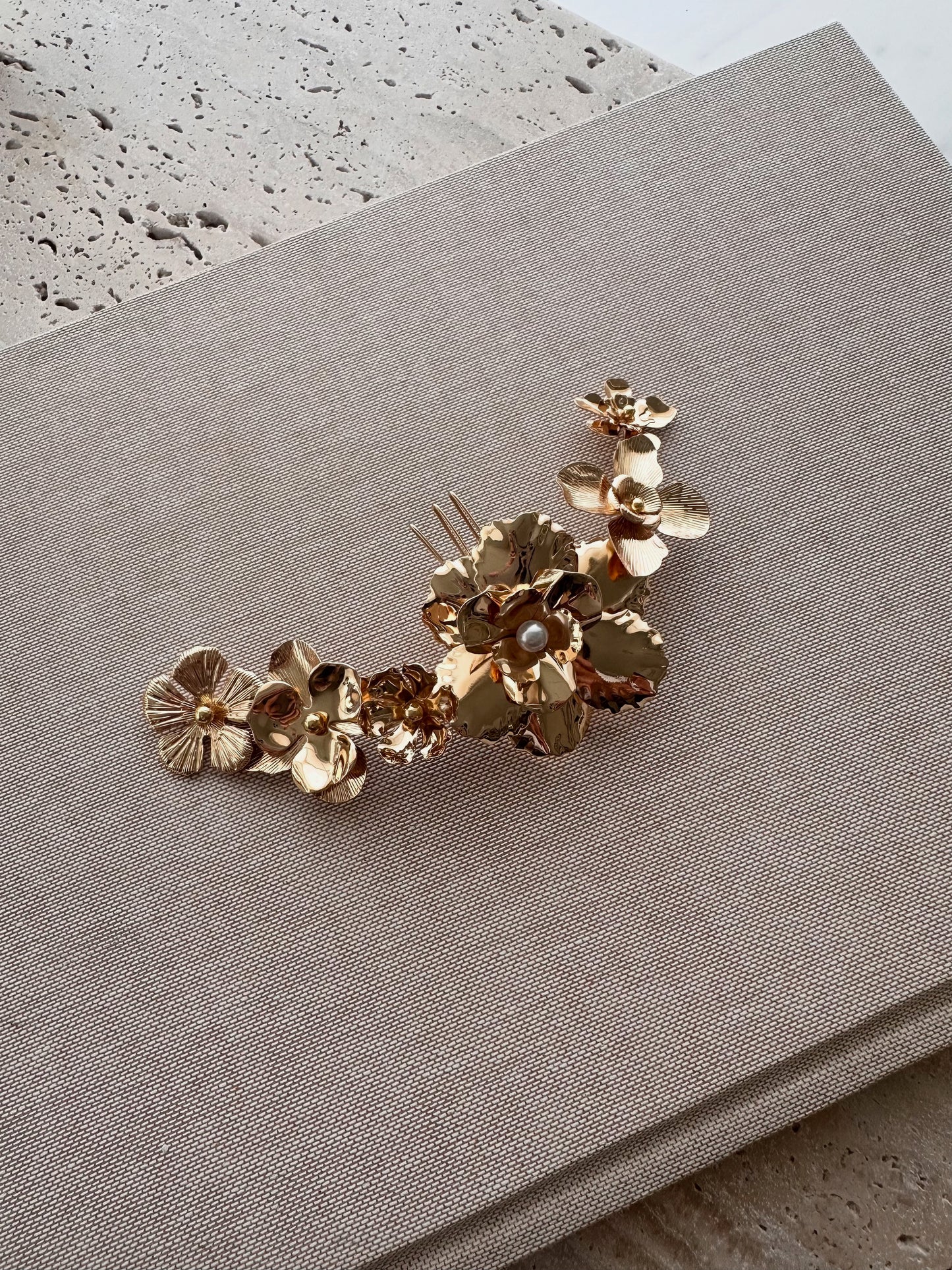 Lily Gold Headpiece