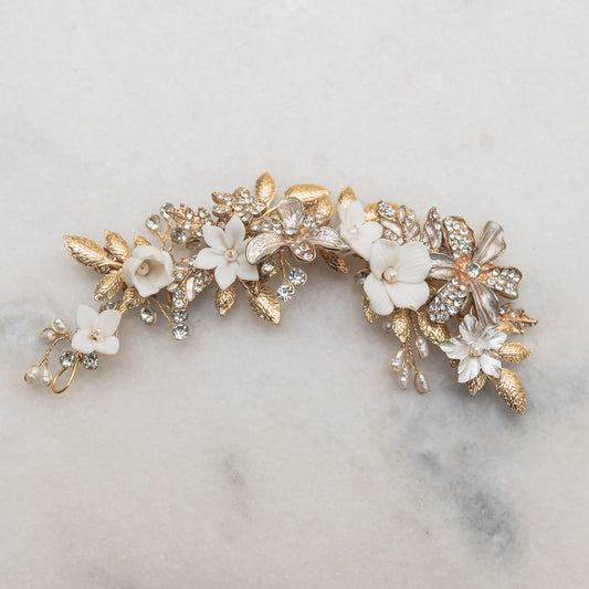 Ivory Flora Headpiece