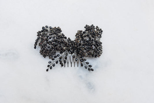 Black Bloom Haircomb