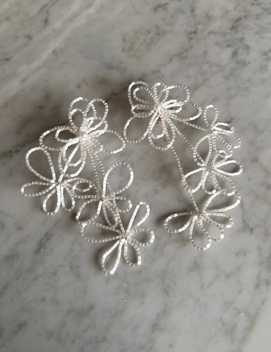 Beaded Flower Earrings