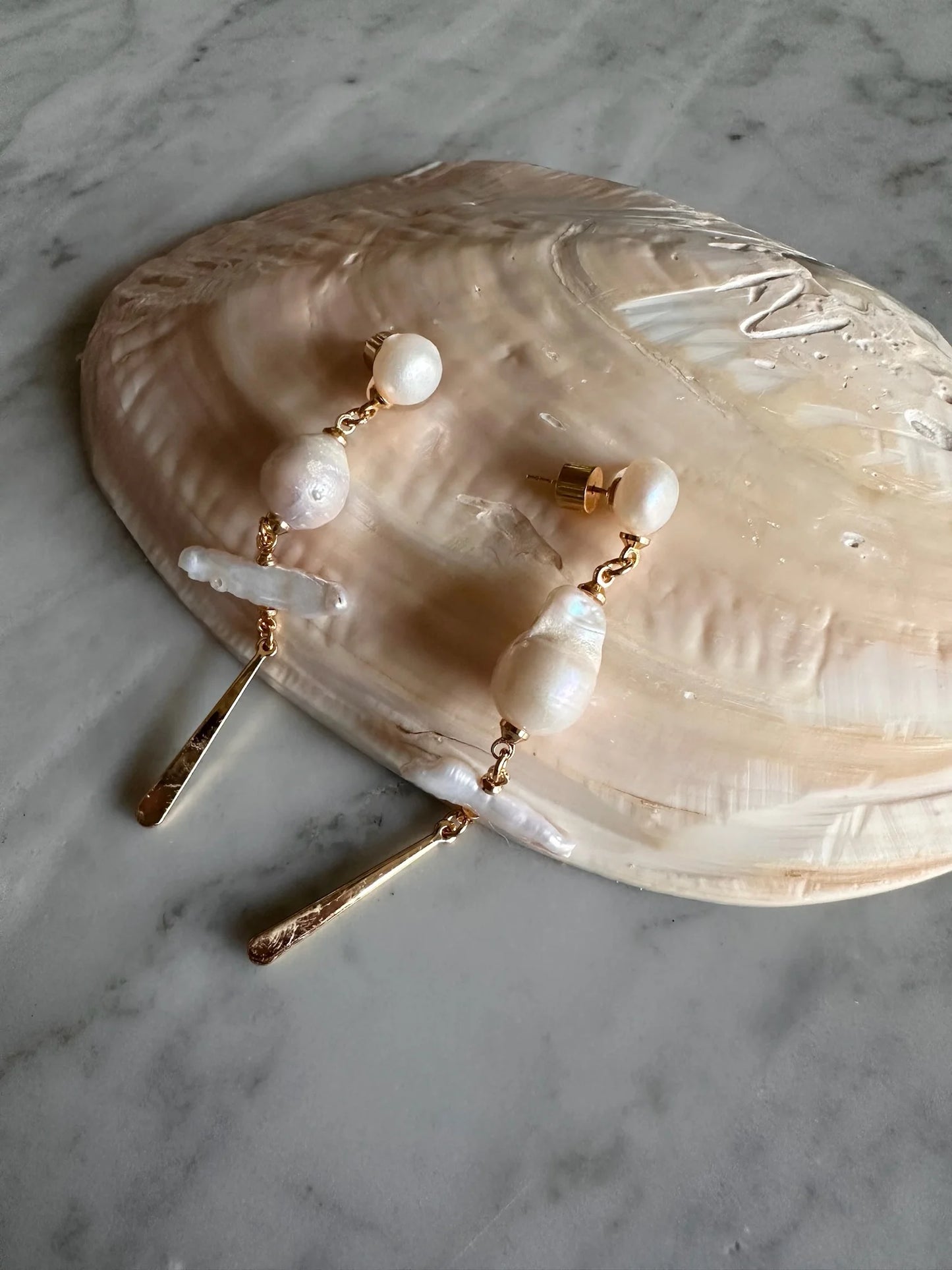 Boho Pearl Earring