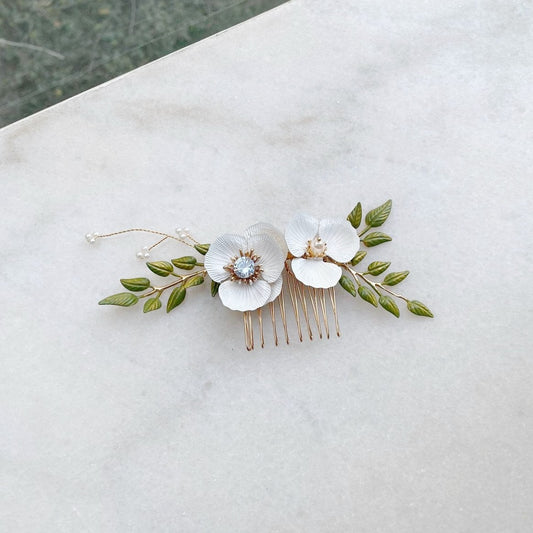 Flower Duo Hair Comb