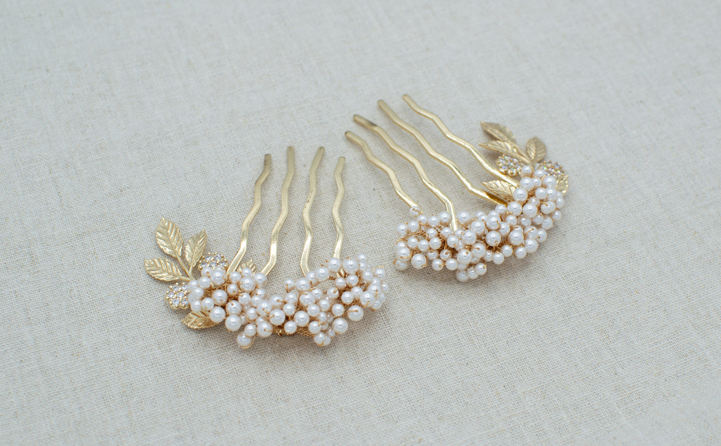 Peineta de Mini Perla Rose gold