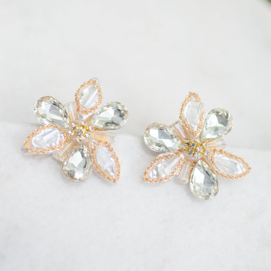 Crystal & Pearl Flower